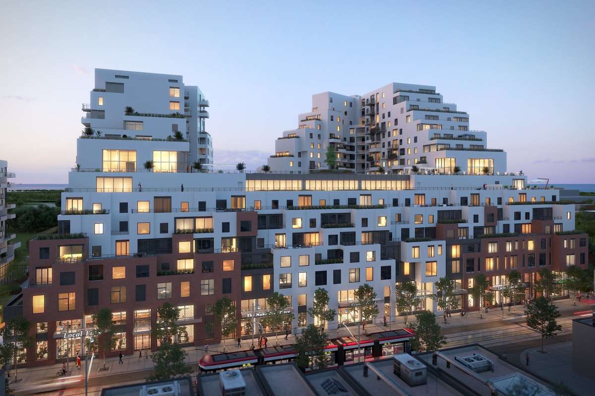 Queen & Ashbridge condos